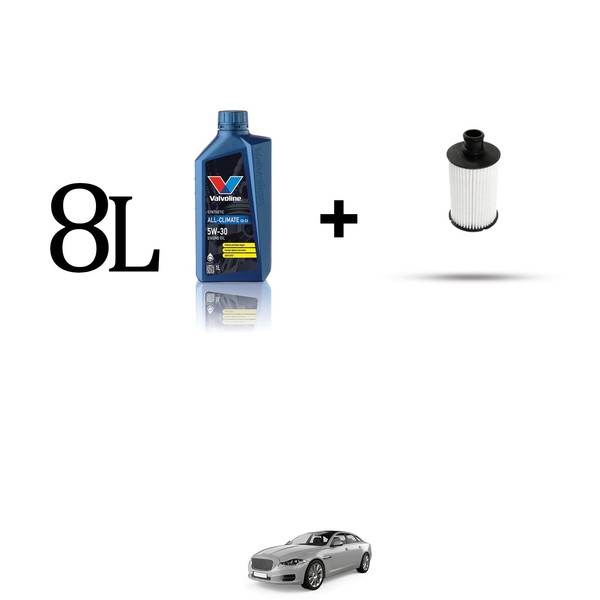 ÖLfilter Kit Und 8L FüR Jaguar XJ (X351) 5.0 V8 346KW Ab 2010-image