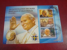 DJIBOUTI - 2014 1000f POPES (2) - MINISHEET - UM USED MINIATURE SHEET