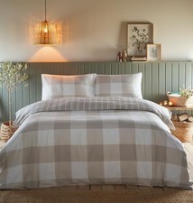 Flannelette duvet cover sets warm cosy brushed cotton bedding CLEARANCE