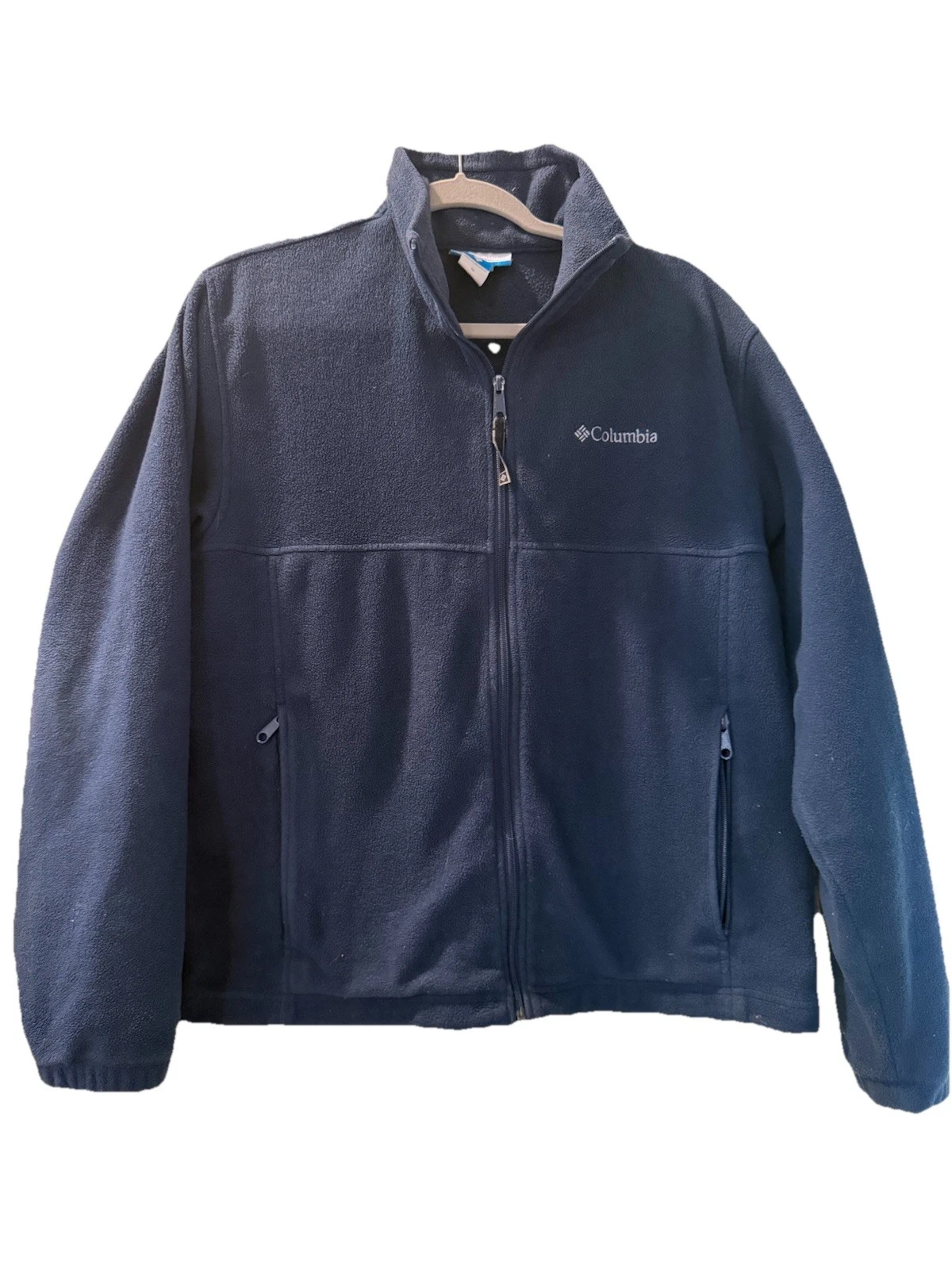 Columbia Sportswear Company Men's Full Zip Jacket Medium Blue Full Zip Pockets