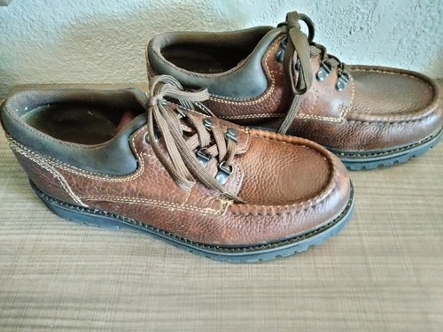 Falls Creek Men's Brown Casual Leather Dress Shoes Size 10.5 #816586 ~ Excellent - Picture 4 of 15