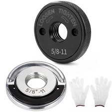 2pcs 5/8"-11 Angle Grinder Flange Nuts, Metal Self-Locking Flange Nuts