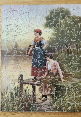 Antique Taber Prang Wooden Jigsaw Puzzle copyright 1905