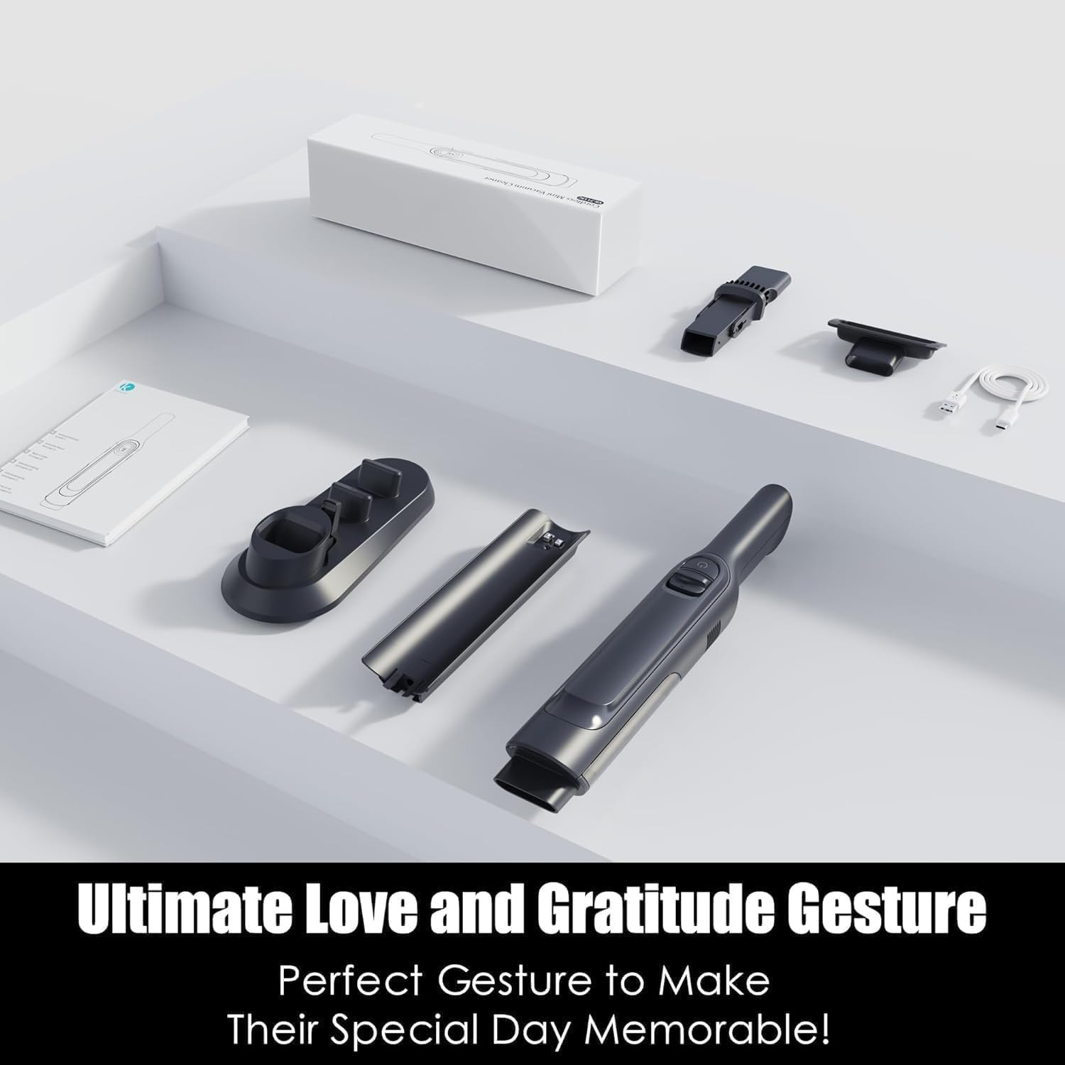 Handheld Vacuum Cordless, Super Lightweight 1.4lb with Powerful Suction, Chargin