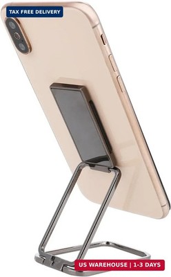 Cell Phone Finger Kickstand, Foldable Ring Holder 360° Rotation Metal Phone Grip