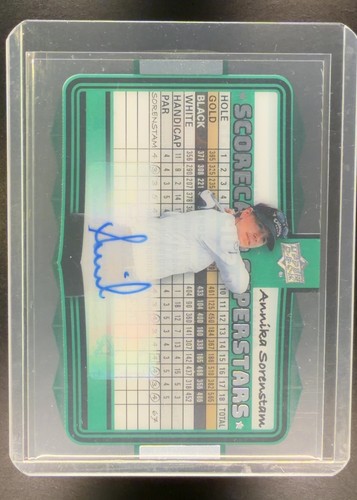 Annika Sorenstam #SS-23 2026 Upper Deck Scorecard Superstars Signature card