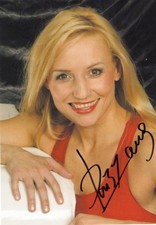 Daisy Lang - Boxen - original signierte Autogrammkarte