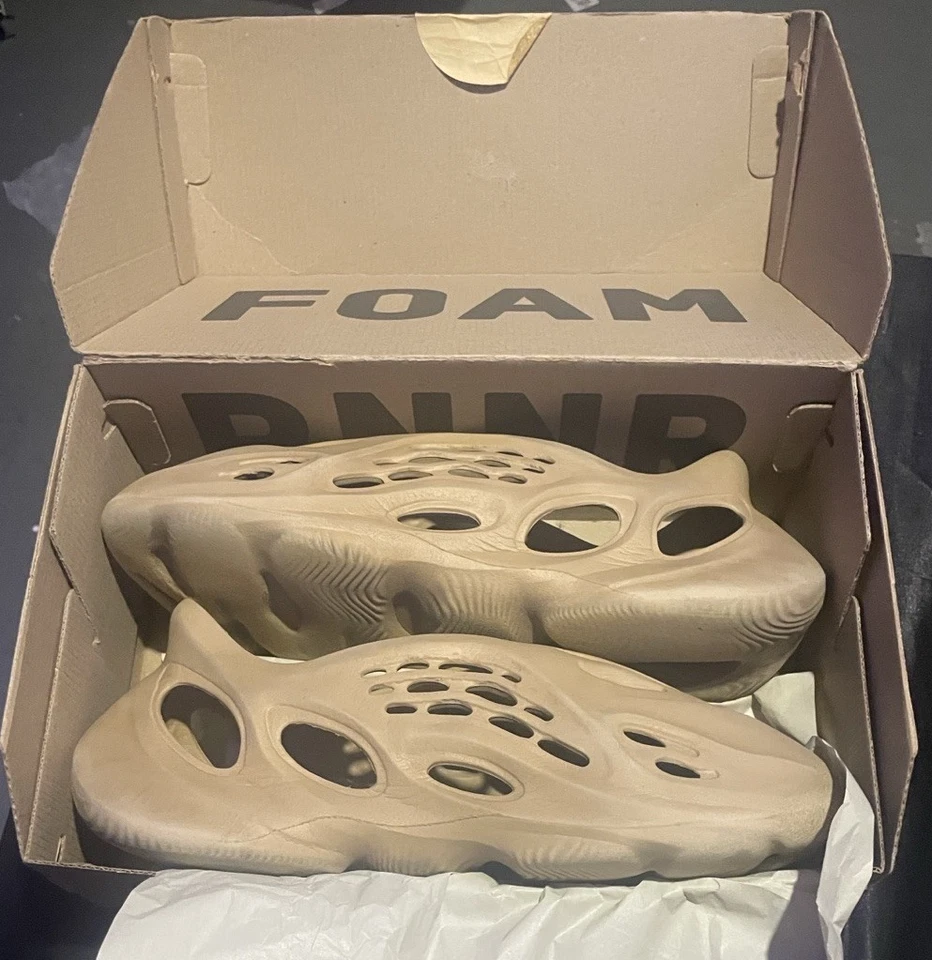Adidas Yeezy Foam Runner RNR Stone Salt Beige, Talla 12 Foto 4 de 4