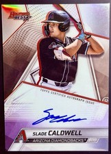2025 Bowman’s Best Of 25’ On Card Auto - Slade Caldwell -DBacks - Refractor (AU)