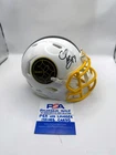 CHRIS BOSWELL Pittsburgh Steelers SIGNED Custom Speed Mini HELMET PSA COA