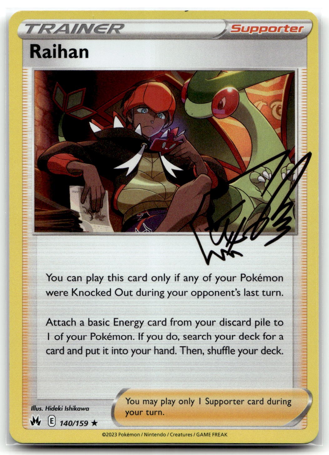 Raihan 140/159 SWSH: Crown Zenith Holo Rare Pokemon TCG NM
