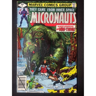 Marvel Comics The Micronauts Issue 7 Guest Starring The Man Thing 1979 40c