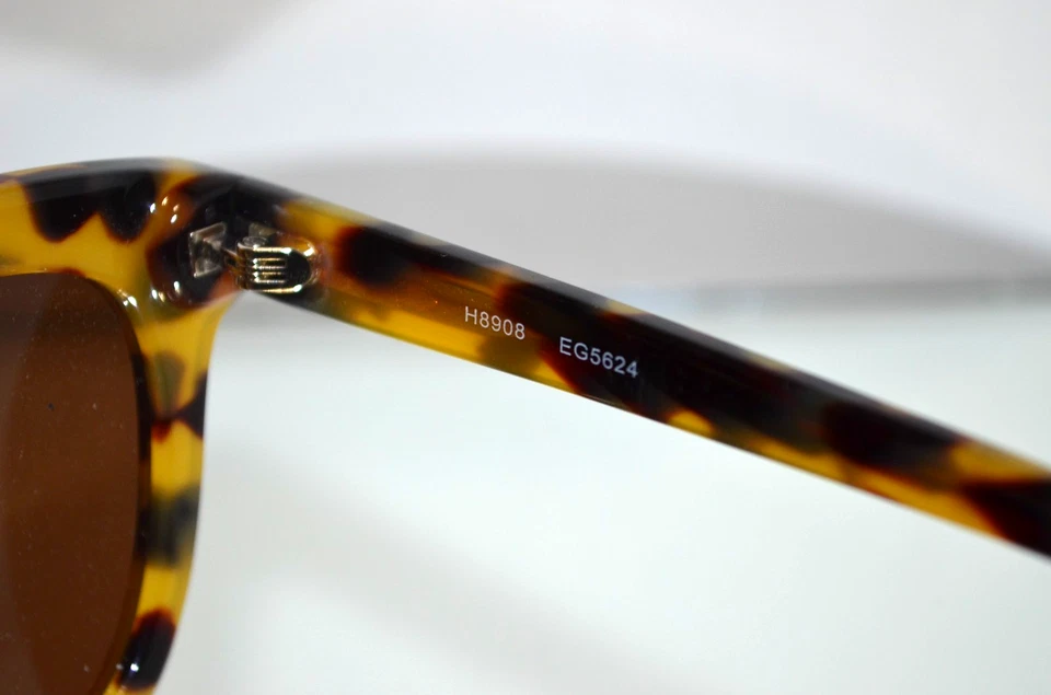 HERMOSA J. Gafas de sol Crew "Veranda" ojo de gato caparazón de tortuga marrón H8908 EG5624 Foto 3 de 4