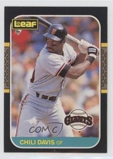 1987 Leaf Canadian Chili Davis #208 0t3