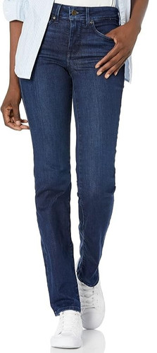 New Tag NYDJ Marilyn Jeans Blue Staight Denslowe 16 WaistStretch ButtnZip Ins32"