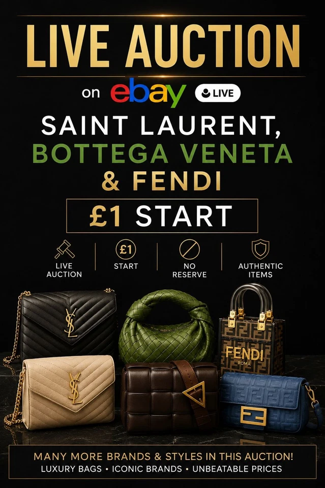 Saint Laurent, Bottega Veneta & Fendi | £1 Start - Trilogy Live