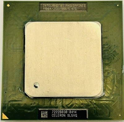 Intel Celeron SL5VQ 1100MHz/256KB/100MHz/1,475V CPU Prozessor - Tualatin Core