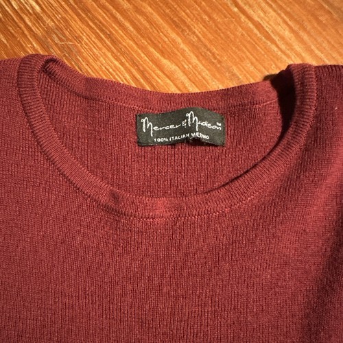 Women’s Sweater 100% Merino Wool Knit Pullover Crew Neck Long Sleeve L - Picture 2 of 5