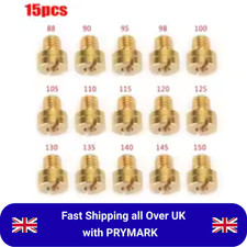 15 X Carb Main Jets Kit For Mikuni N604/100 26mm 28mm VM22 VM24 VM26 VM30 88-150