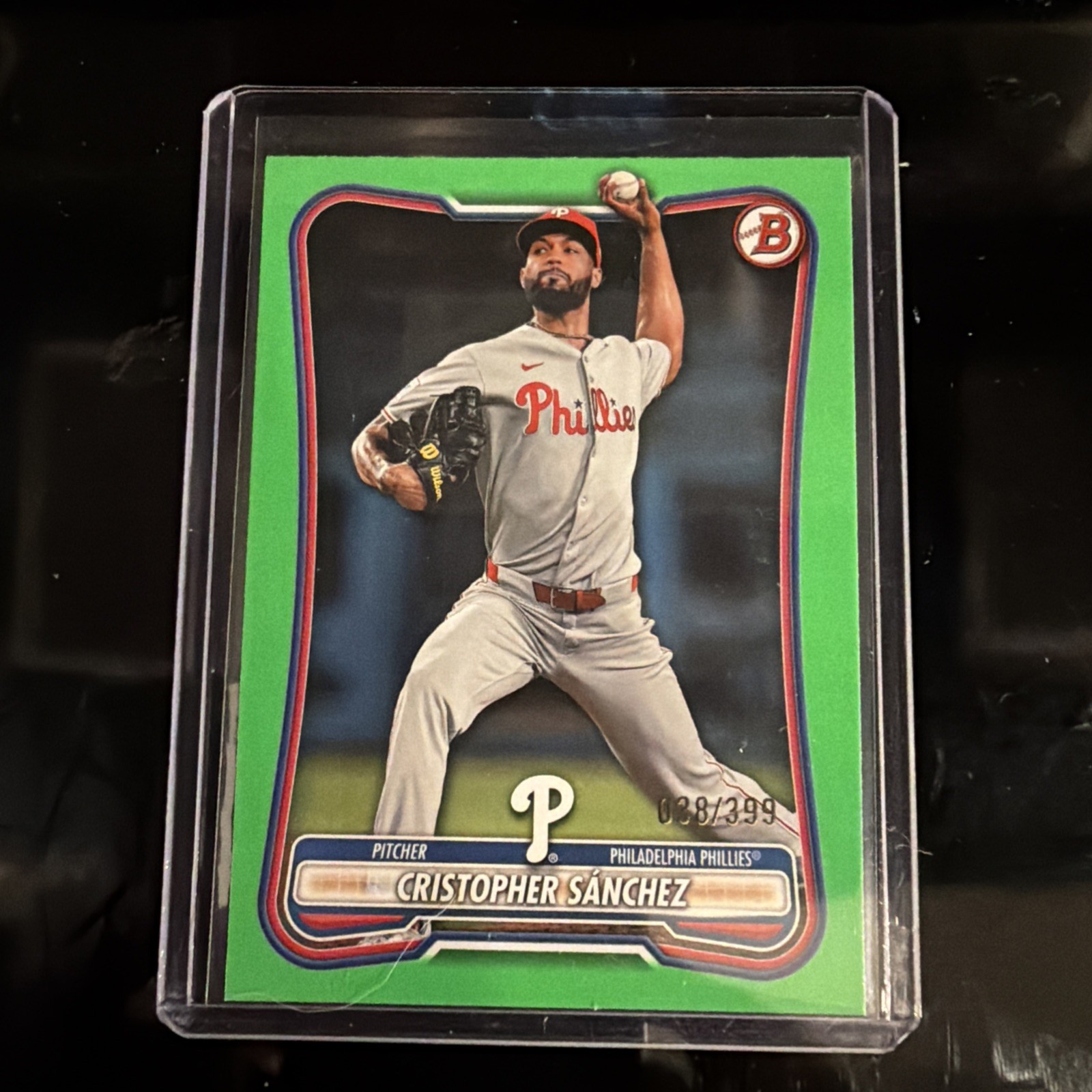 2026 Bowman Baseball Christopher Sanchez GREEN/399 Phillies #55