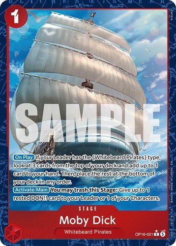 ONE PIECE Moby Dick (Alt Art) OP16-021 R The Time of Battle