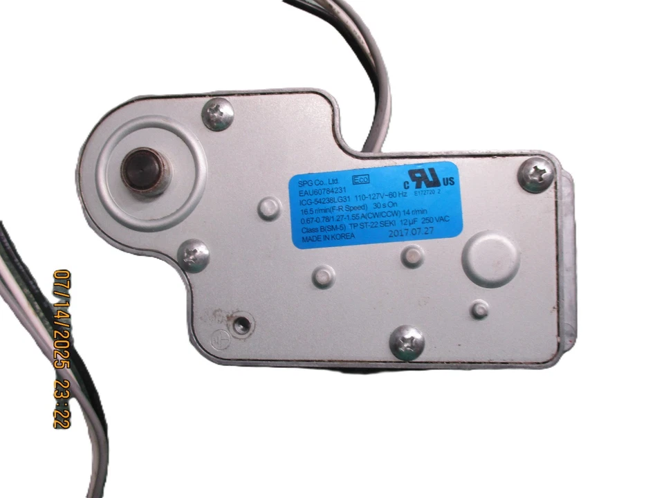 EAU60784231 ICG-54238LG31 OEM Engranaje Motor del Dispensador LG Refrigerador Foto 3 de 4