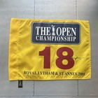 2001 British Open flag royal lytham & st. annes golf pga Steve Elkington signed