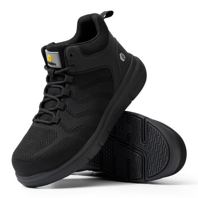 FitVille Men's Extra Wide Work Boots High Top Composite Steel Toe Safety Boot