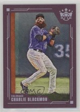 2022 Panini Diamond Kings Plum Frame Charlie Blackmon #35 0ns2