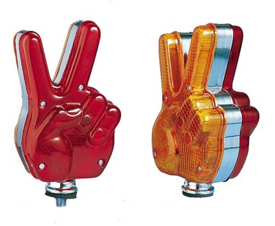 2x Ok  Peace Finger Hand Lkw Beleuchtung Zusatzscheinwerfer passend für VW Golf