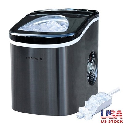Portable 26lb Countertop Ice Maker Nugget Ice W/ LED Display Compact Design New