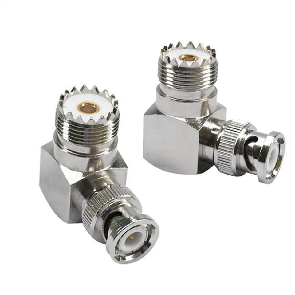 1Pc Adapter SO239 UHF Jack Female To BNC Male Plug RF Connector Right Angle 90° - Image 3 of 4