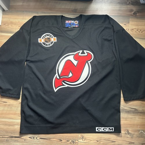 Vintage New Jersey Devils NHL CCM Center Ice Air-Knit Jersey Large - Picture 4 of 10
