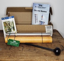 Woodstock Chimes ZENERGY Solo Silver Chime Ash Wood Cherry Finish Black Mallet