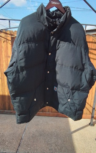 Herren Carhartt Kalkaska 100117001 schwarz Gänsedaunen gefütterte Jacke Größe 2XL - Bild 2 von 13