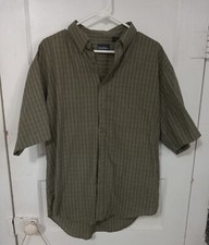Men's Puritan paid dress shirts size Large