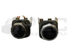LOT OF 2 ALLEN BRADLEY 800T-A... /T PUSH BUTTON W/ 800T-XD1 /D CONTACT BLOCK