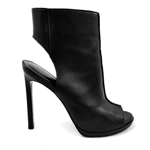 Zoe Wittner Design Black All Leather Stiletto Booties | Size 36 | Excellent - Picture 6 of 13