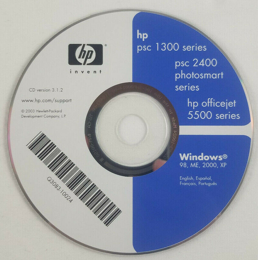 HP PSC 1300 1300 Series PSC 2400 Photsmart 5500 Office Jet CD Ver  |  eBay