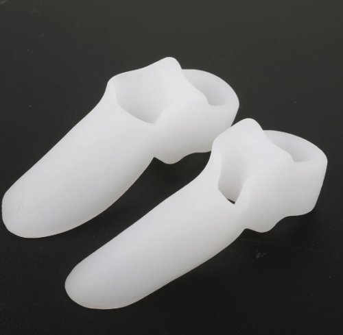 1 Paio Gel Silicone Correttore Alluce Separatori Raddrizzatore Piedi Strumento - Foto 3 di 4