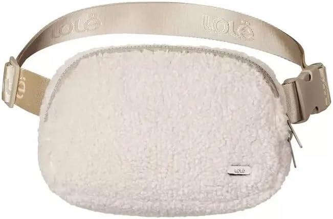 Флисовая поясная сумка-трансформер унисекс LOLË, дизайн через плечо, коричневого цвета