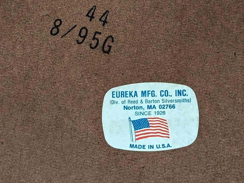 Reed & Barton Eureka 2Tier Silverware Flatware Storage Chest Cherry