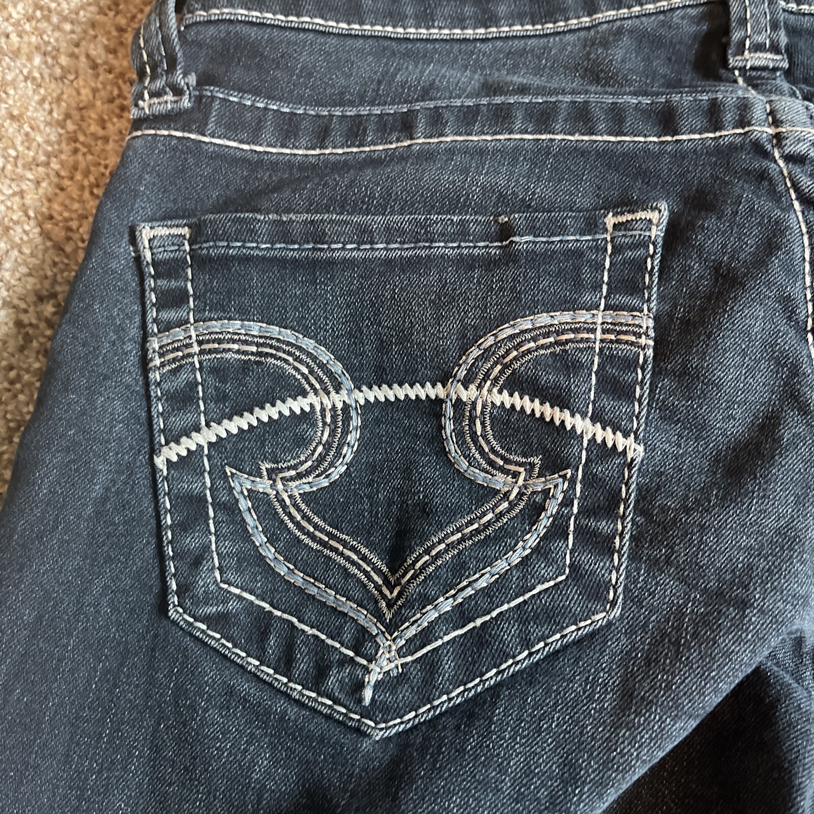 Big Star Casey K Slim Bootcut Low Rise 26 (28 X 31) Women's Jeans Dark Wash - View 16