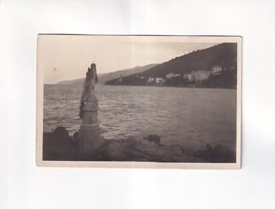 F397) Postcard ABBAZIA - La Moadonna del mare 1927