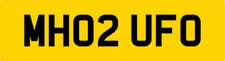MH RARE FAST / UFO CAR PRIVATE REG NUMBER PLATE MH02 UFO - MJH MDH MAH MWH MEH