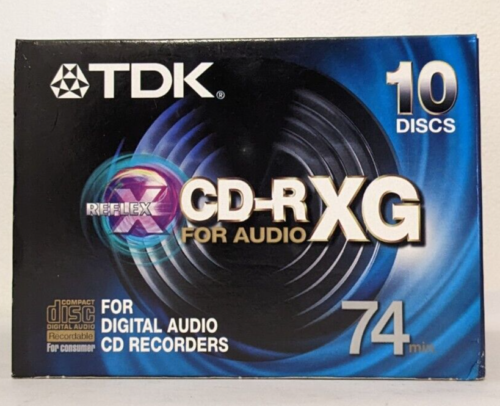 TDK CD-RXG 74 - 10 PACK Audio Music CDR Blank Recordable Disc 74 MINS NEW - Picture 5 of 11
