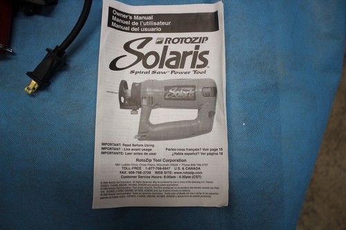ROTOZIP Solaris Spiralsäge Elektrowerkzeug #SLS01 Typ 1 Router Style Roto Zip - Bild 6 von 7