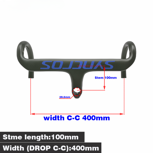 Carbon Road Bike Handlebar UD Matt Bicycle Ultra Light Integrated Handlebars - Picture 9 of 47