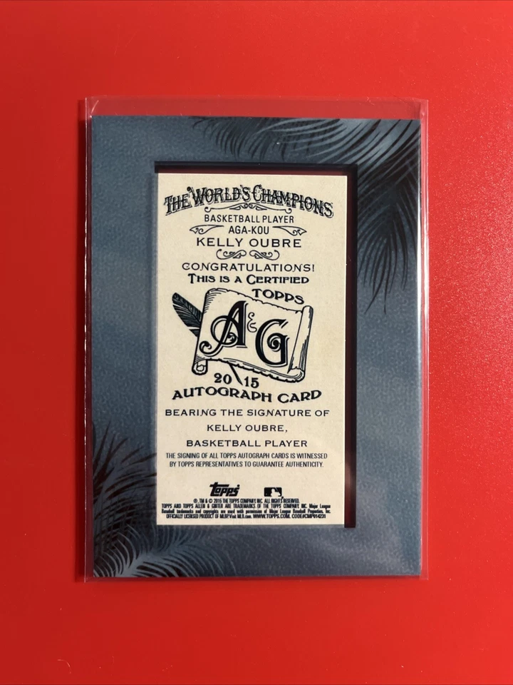 2015 Topps Allen & Ginter's Framed Mini Kelly Oubre Jr #AGA-KOU Rookie Auto RC - Image 2 of 2
