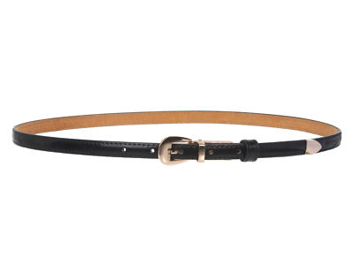 thin black dress belt Extra Narrow Black Satin Sash Belt by Satin Swank® main image 0